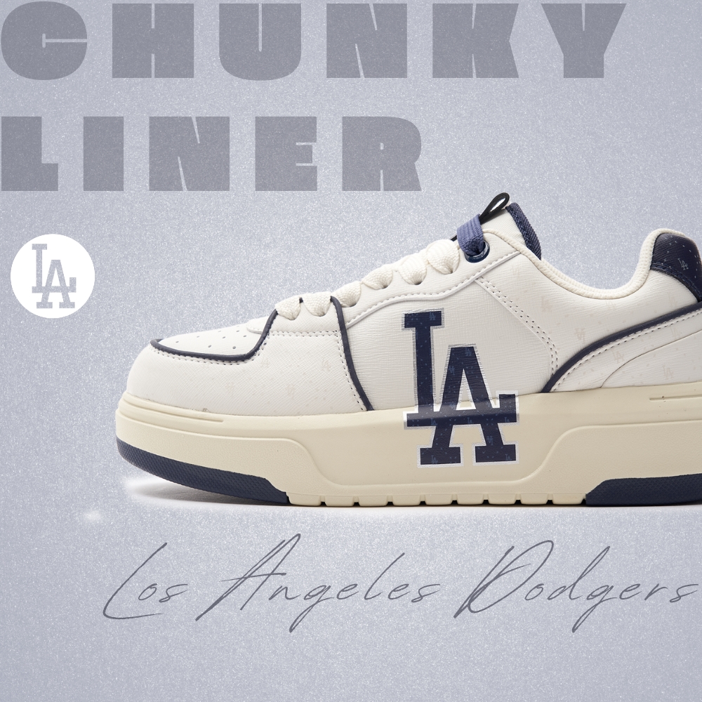 Giày MLB Korea Chunky Liner Diamond Monogram LA Dodgers D.Navy