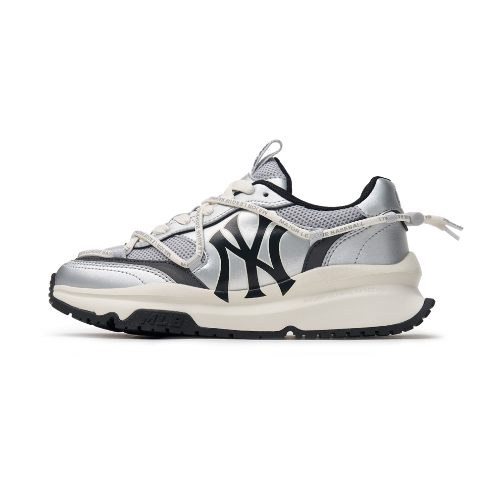 Giày MLB Korea Chunky Runner Race New York Yankees Silver