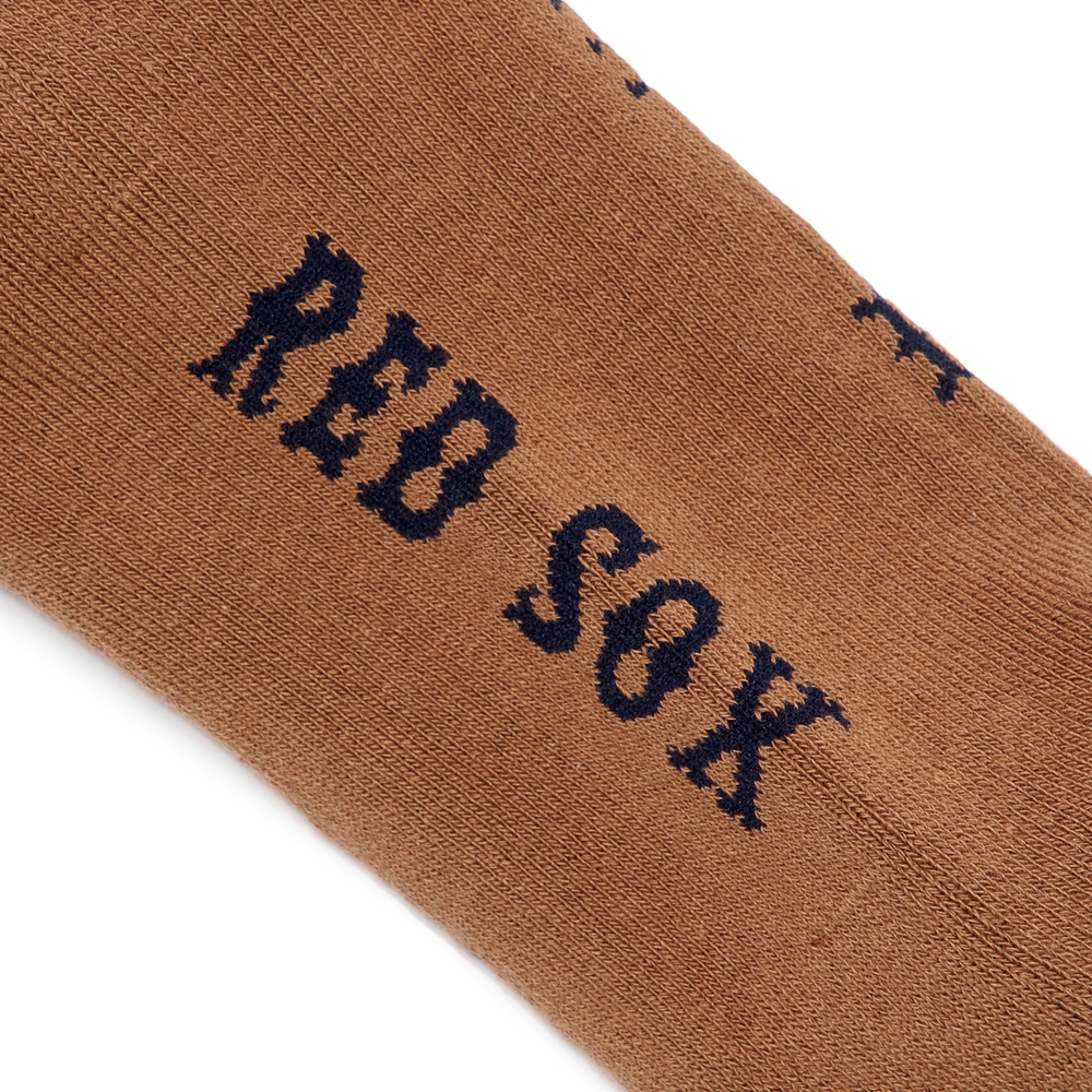 MLB Dinamond Monogram Knee Socks Boston Red Sox D.Beige