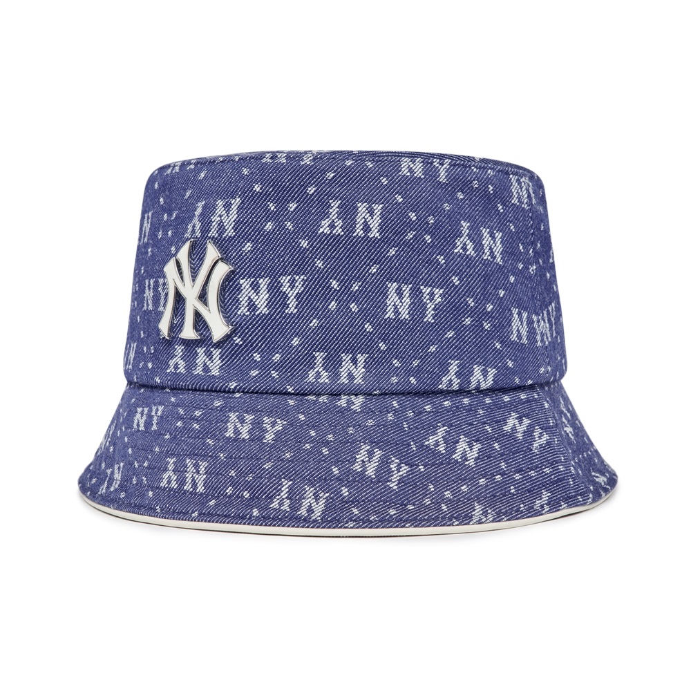 Nón MLB Denim Dia Monogram Bucket Hat New York Yankees D.Navy