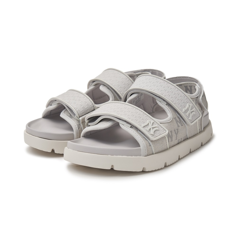 Sandals MLB Korea Liner Denim Mono New York Yankees Grey