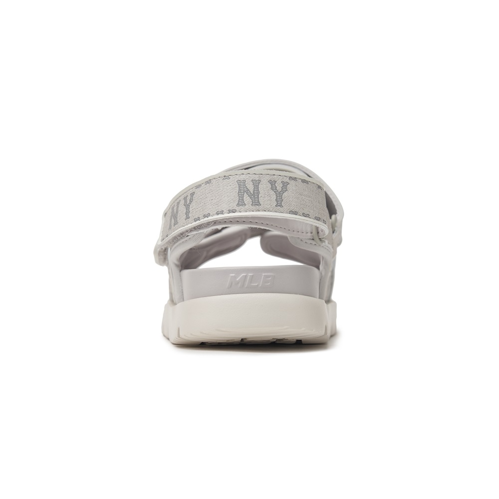 Sandals MLB Korea Liner Denim Mono New York Yankees Grey