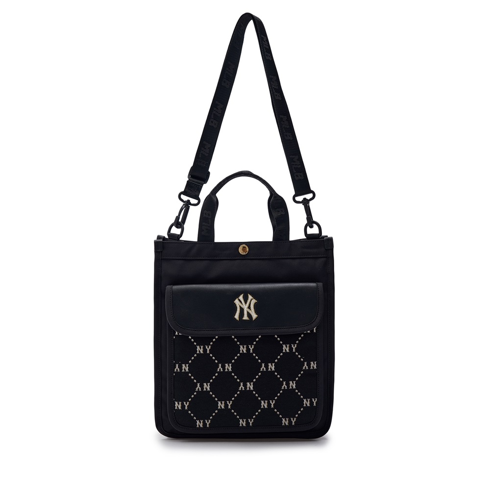 Túi MLB Korea Dia Monogram Jacquard Sub Bag New York Yankees Black