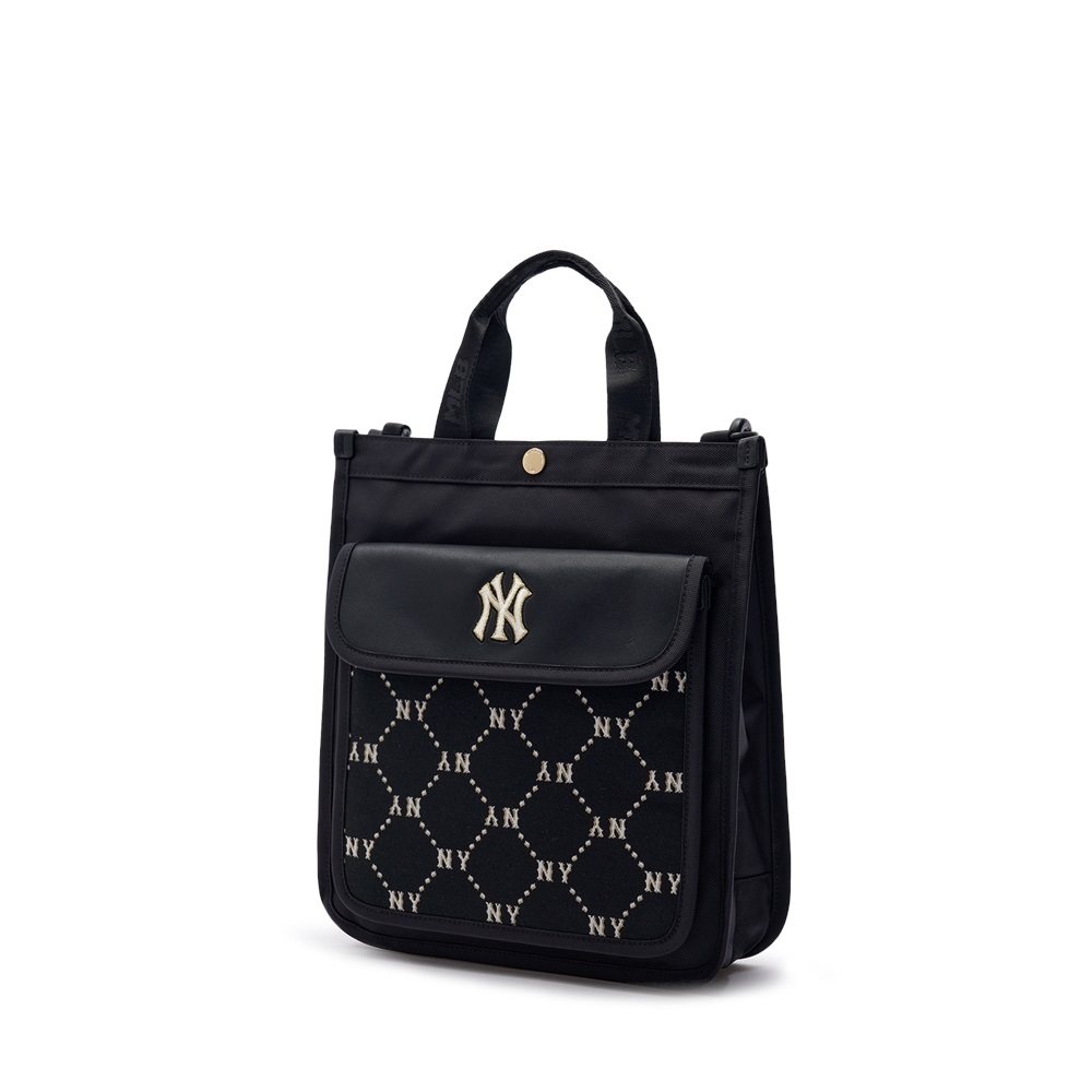 Túi MLB Korea Dia Monogram Jacquard Sub Bag New York Yankees Black