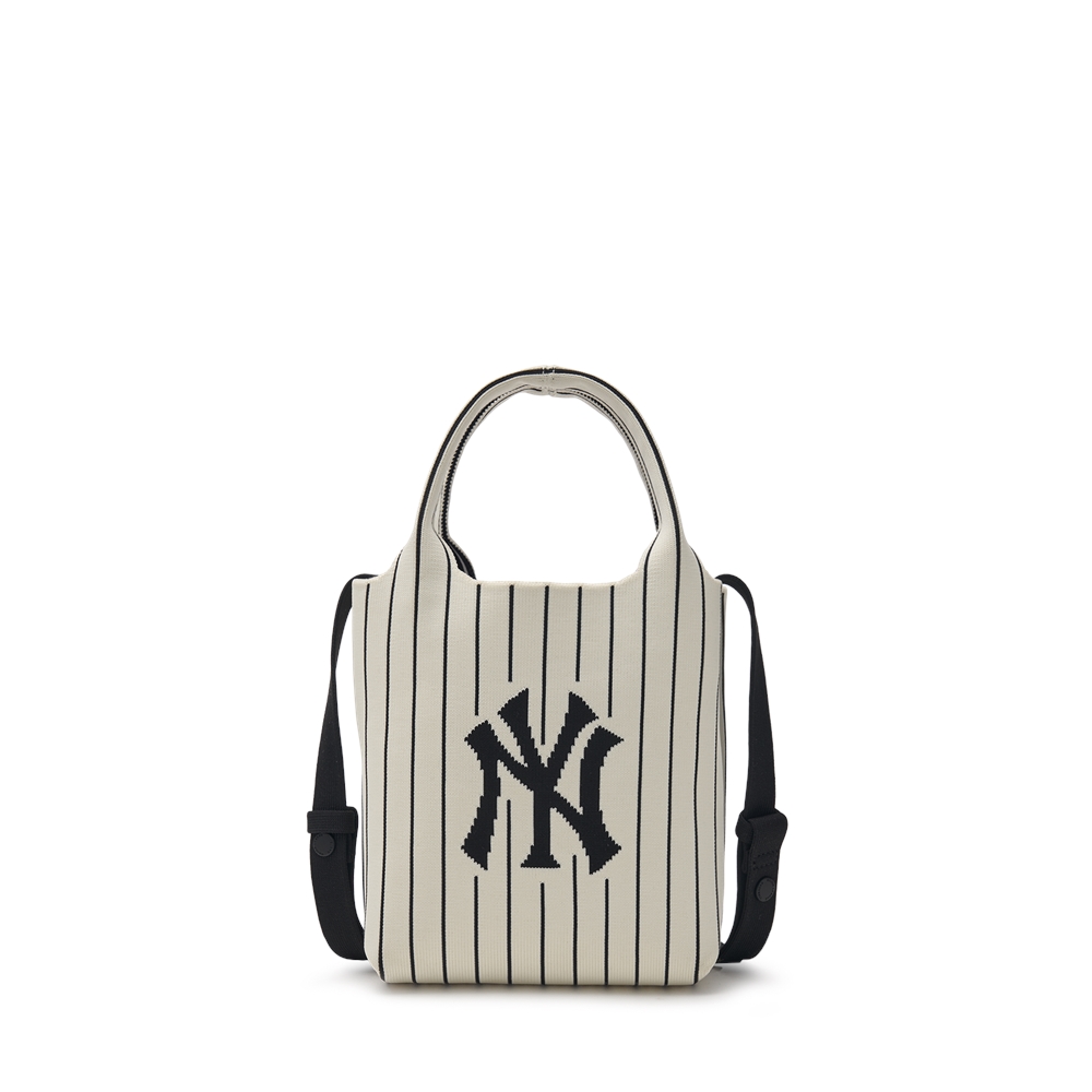 Túi MLB Korea Basic Big Logo Knit Cross Bag New York Yankees Cream