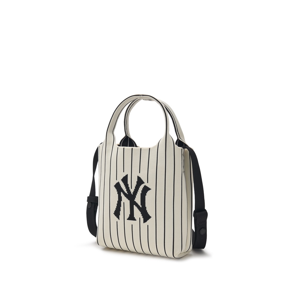 Túi MLB Korea Basic Big Logo Knit Cross Bag New York Yankees Cream