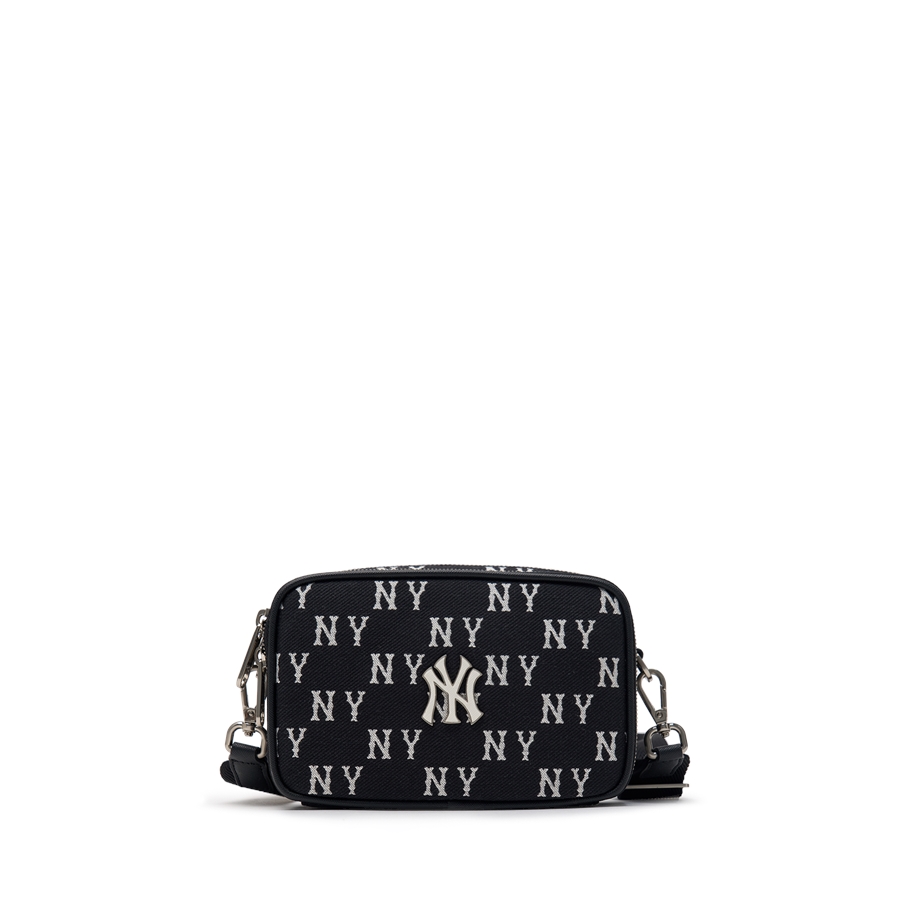 Túi MLB Korea Monogram Jacquard Mini Cross Bag New York Yankees Black