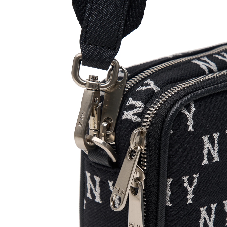 Túi MLB Korea Monogram Jacquard Mini Cross Bag New York Yankees Black