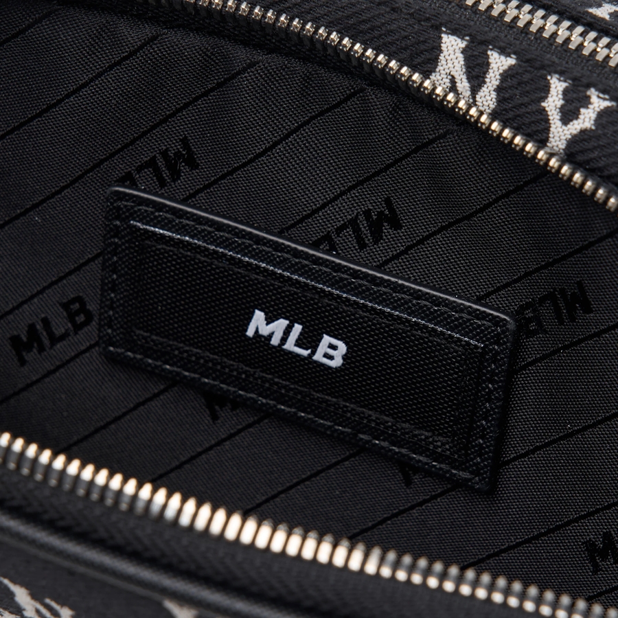 Túi MLB Korea Monogram Jacquard Mini Cross Bag New York Yankees Black