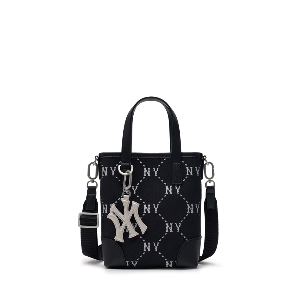 Túi MLB Korea Diamond Monogram Jacquard Mini Cross Bag New York Yankees Black