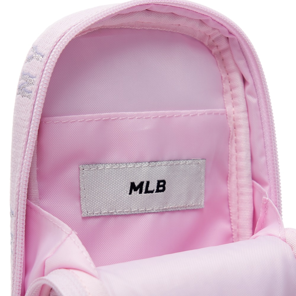 Túi MLB Korea Diamond Monogram Phone Pouch New York Yankees Pink