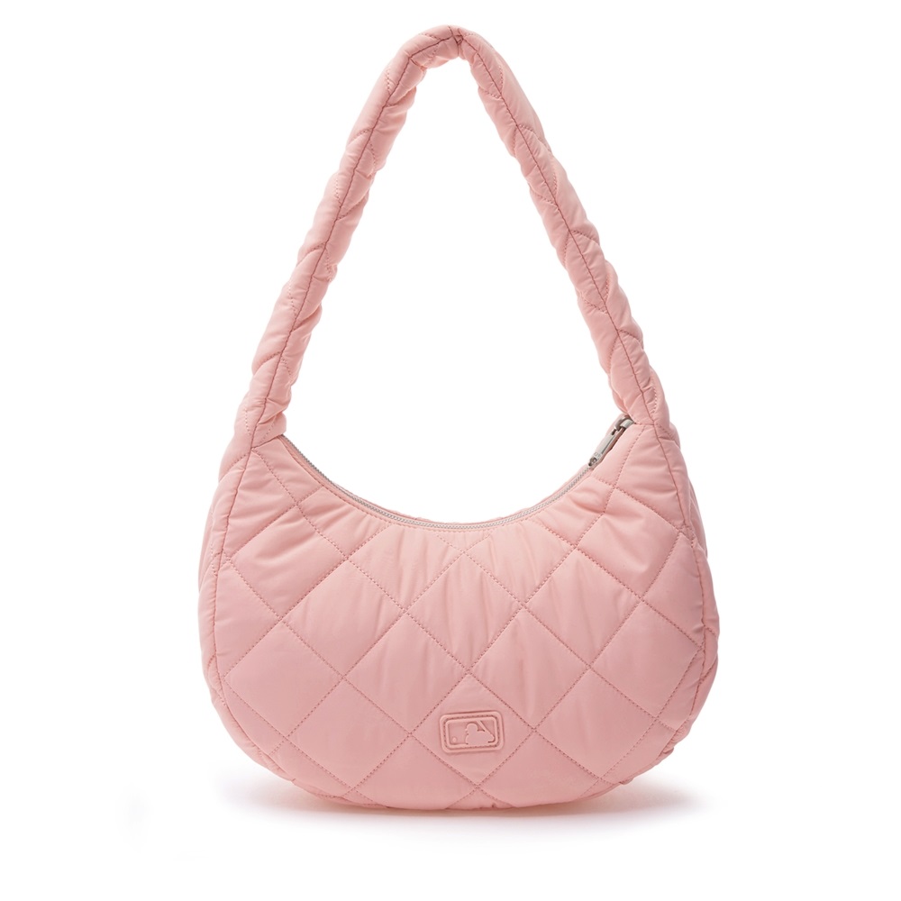 Túi MLB Korea Quilted Hobo Bag Medium LA Dodgers Peach