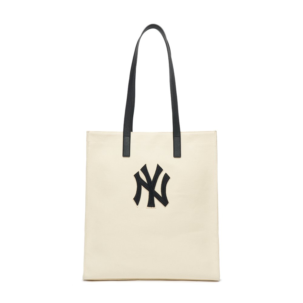 Túi MLB Canvas Tote Bag New York Yankees Cream