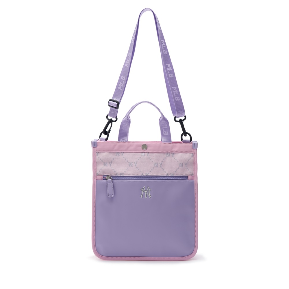 Túi MLB Korea Diamond Monogram Sub Bag New York Yankees L.Pink