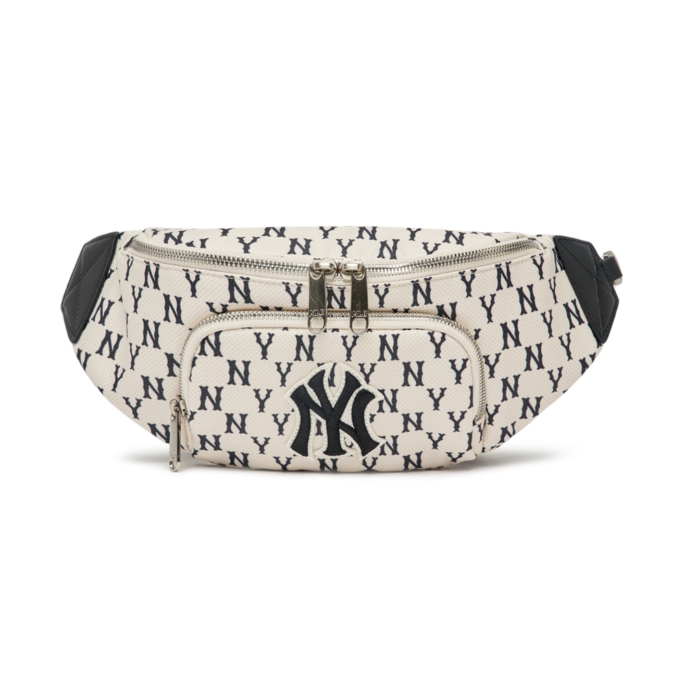 Túi MLB Monogram Hip Sack New York Yankees D.Cream