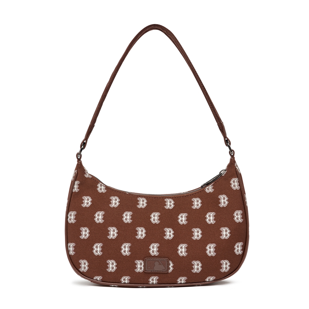 Túi MLB Classic Monogram Jacquard Hobo Bag Boston Red Sox D.Brown