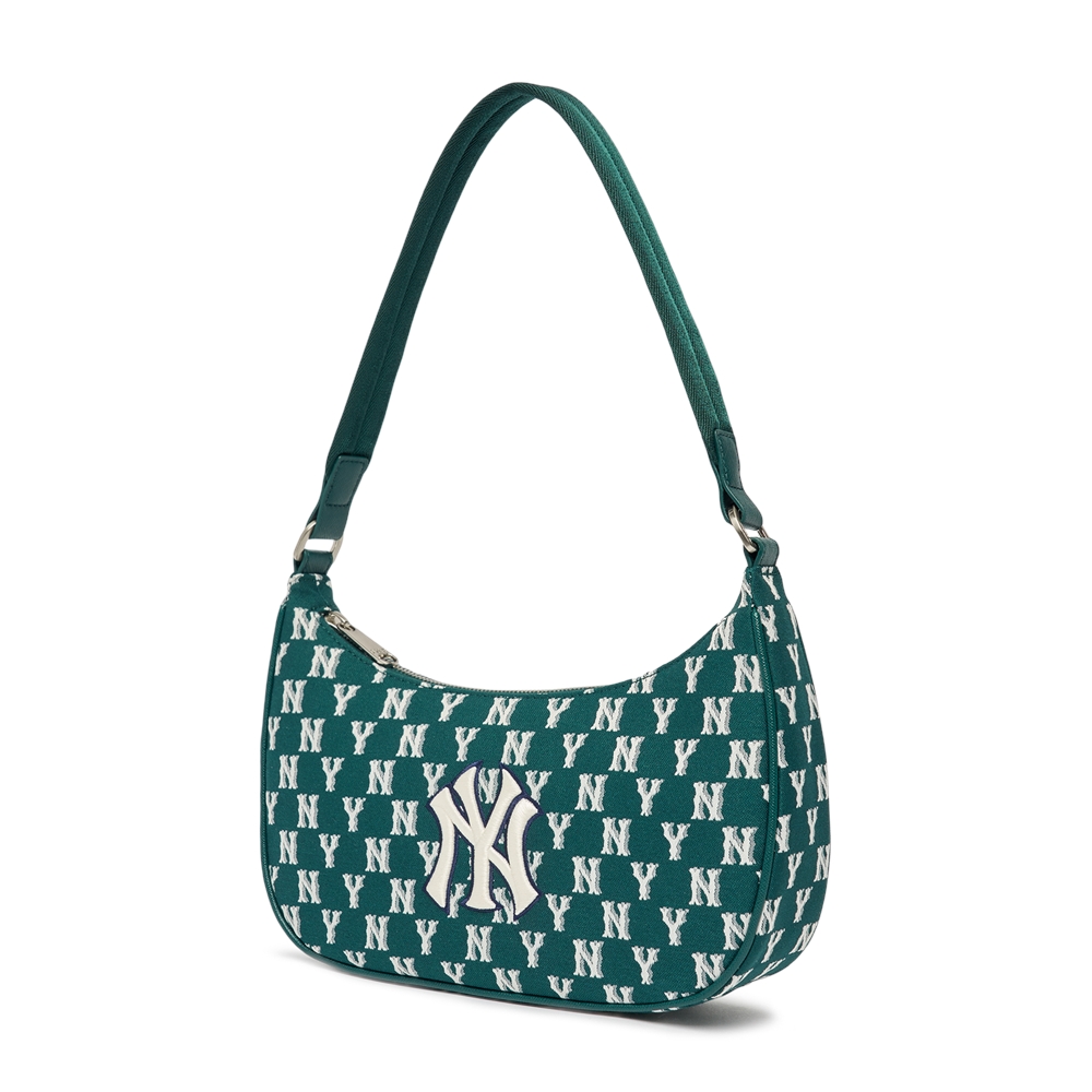 Túi MLB Classic Monogram Jacquard Hobo Bag New York Yankees D.Green