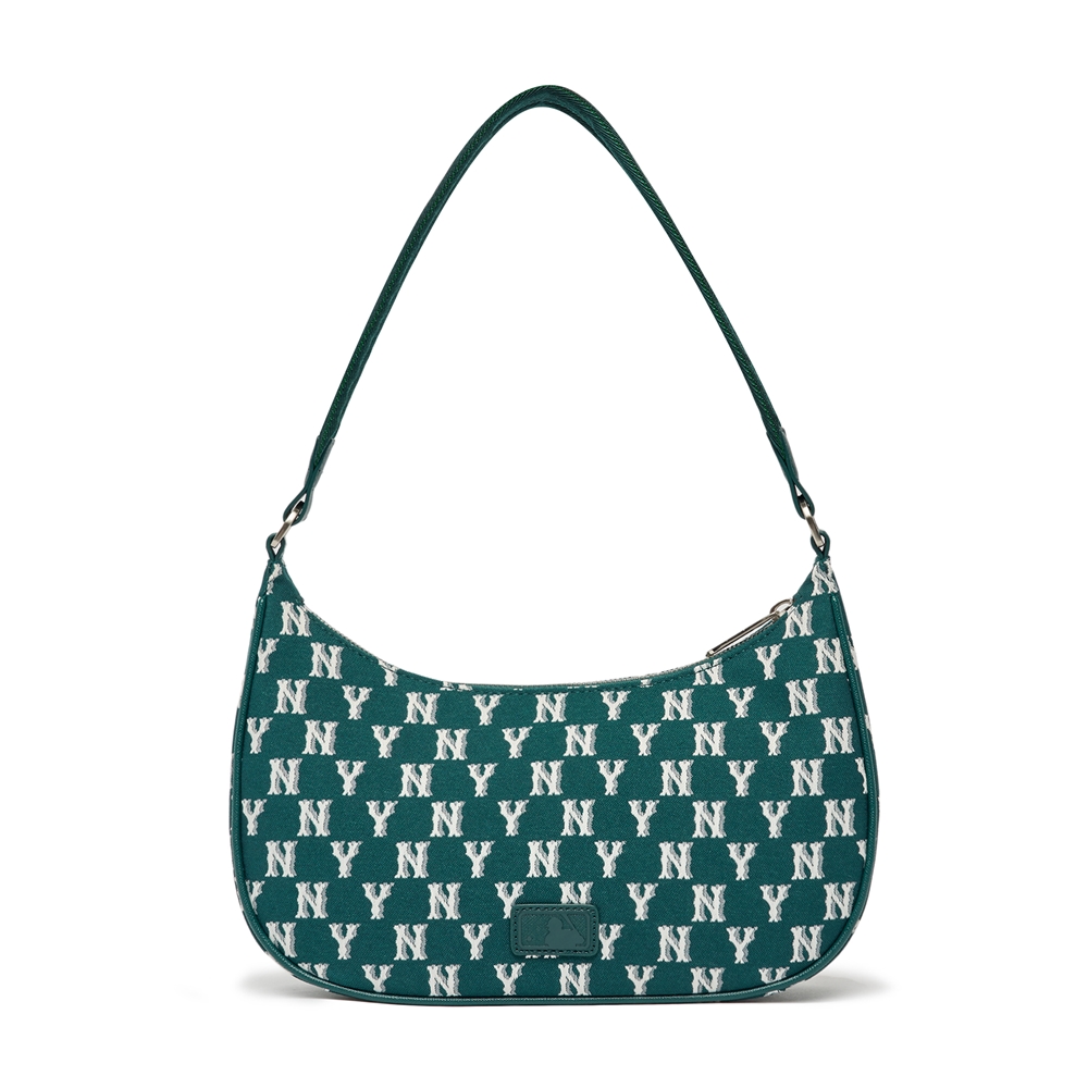 Túi MLB Classic Monogram Jacquard Hobo Bag New York Yankees D.Green