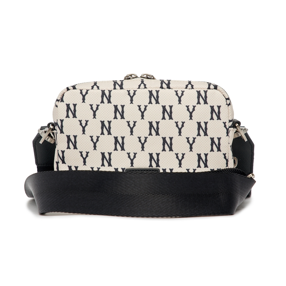 Túi MLB Korea Monogram Mini Cross Bag New York Yankees D.Cream