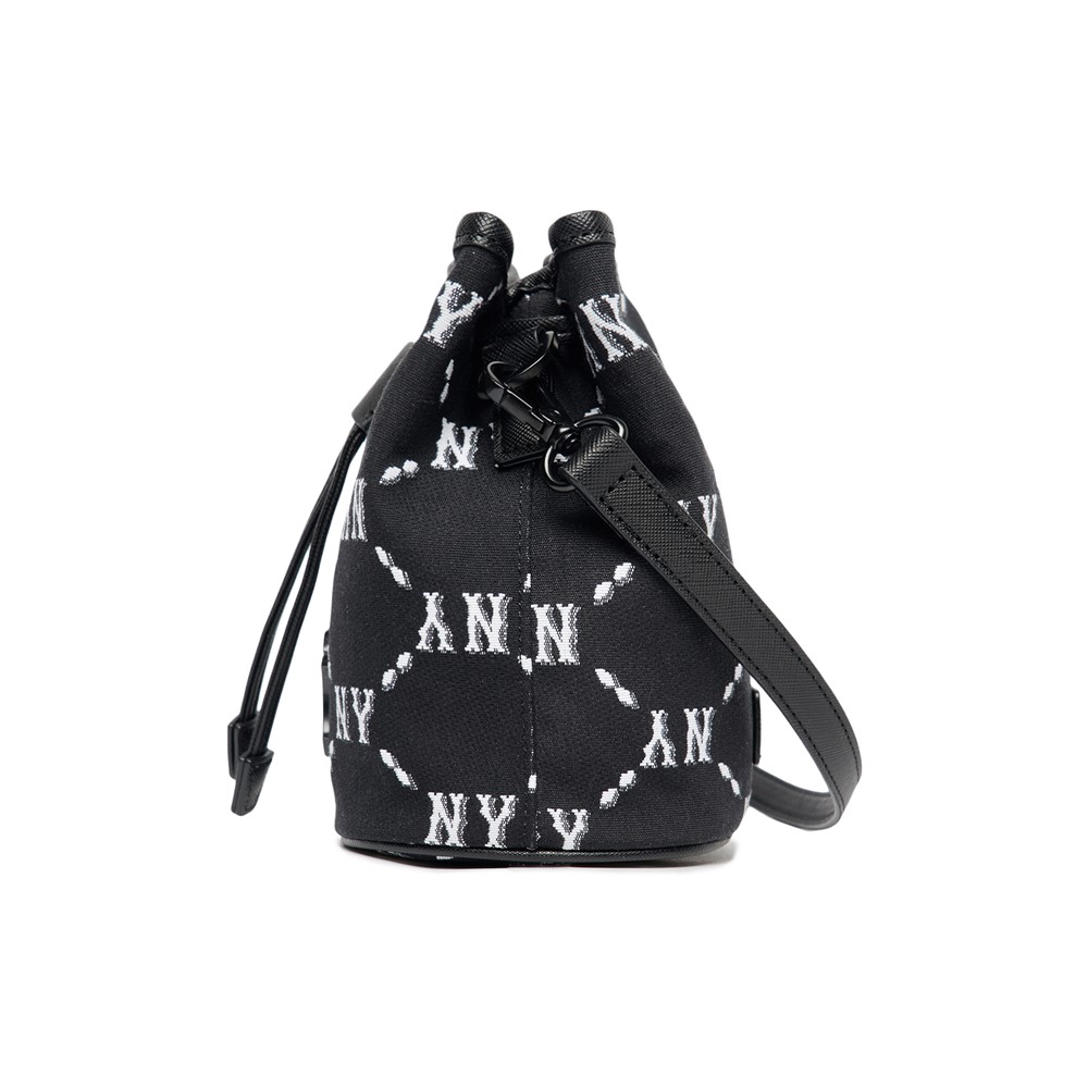 Túi MLB Dia Monogram Jacquard Mini Bucket Bag New York Yankees Black