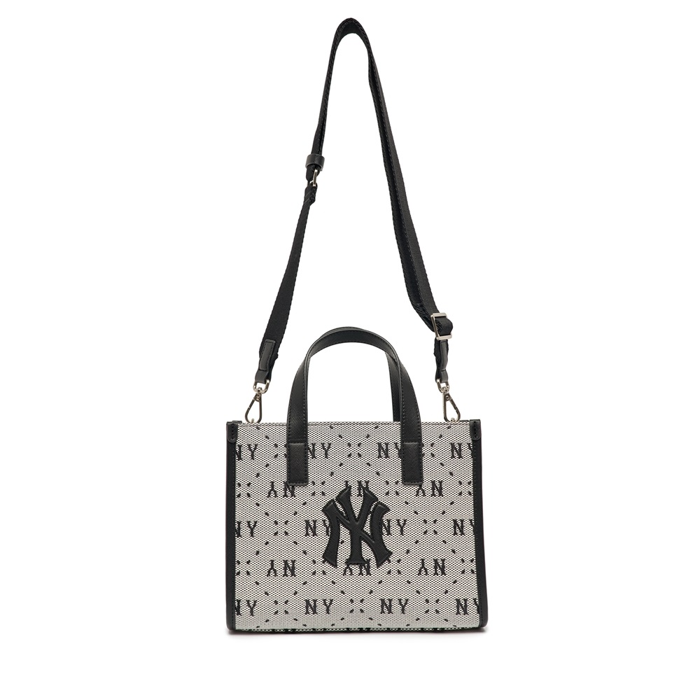 Túi MLB Diamond Monogram Jacquard Small Tote Bag New York Yankees Black