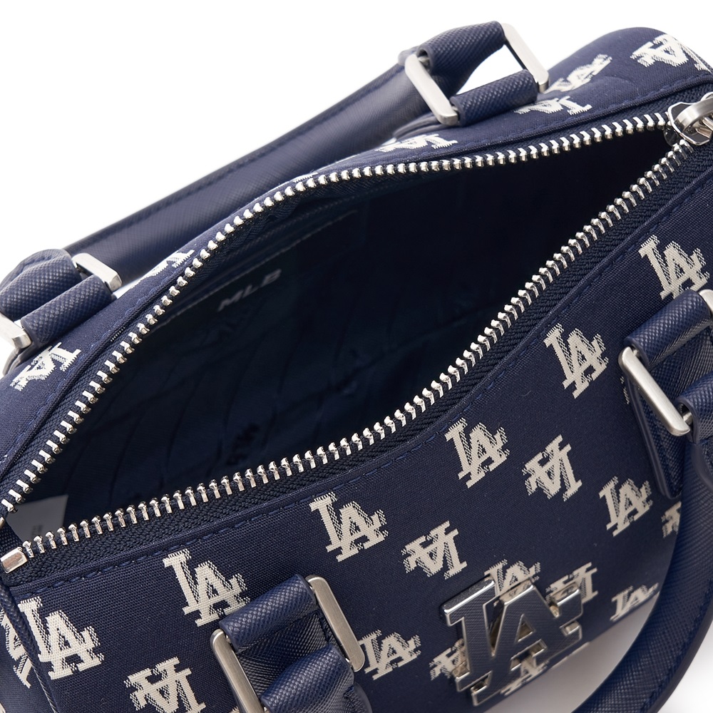 Túi MLB Korea Monogram Jacquard Boston Bag LA Dodgers D.Navy
