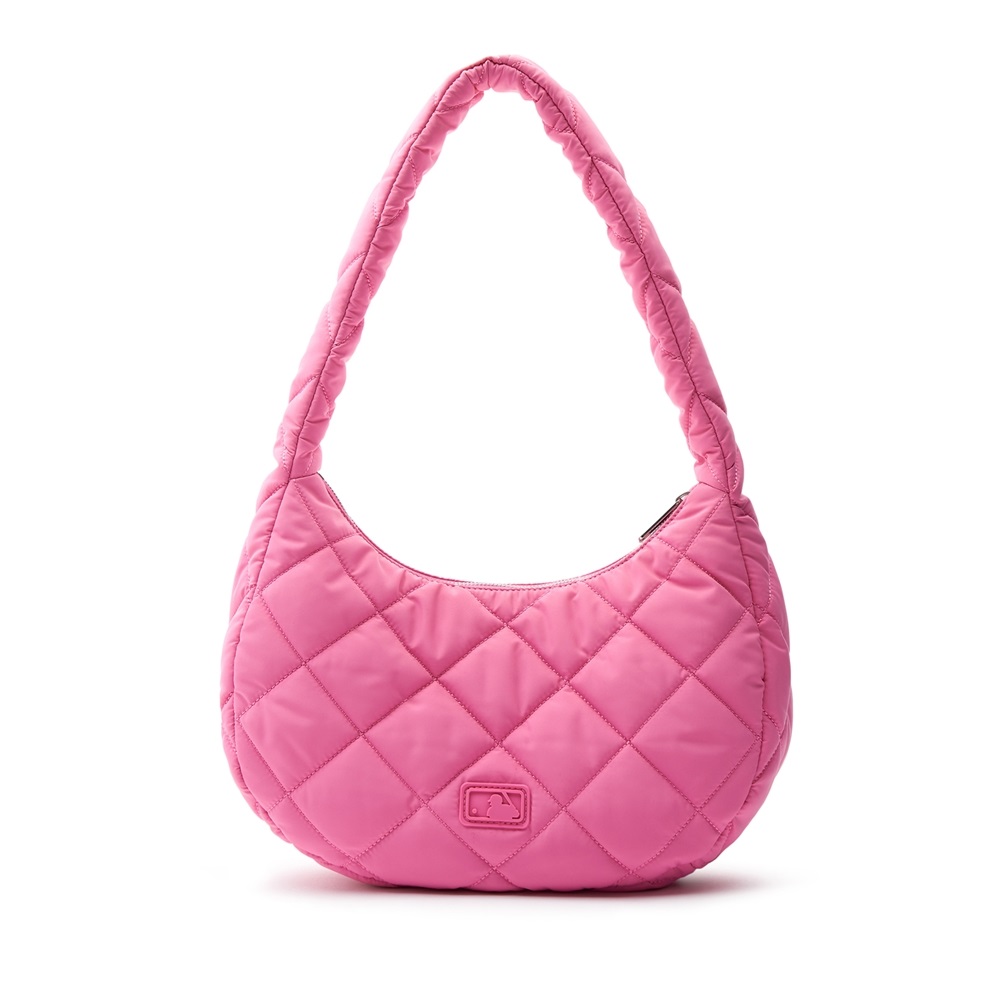 Túi MLB Korea Quilted Hobo Bag Medium Cleveland Guardians Pink