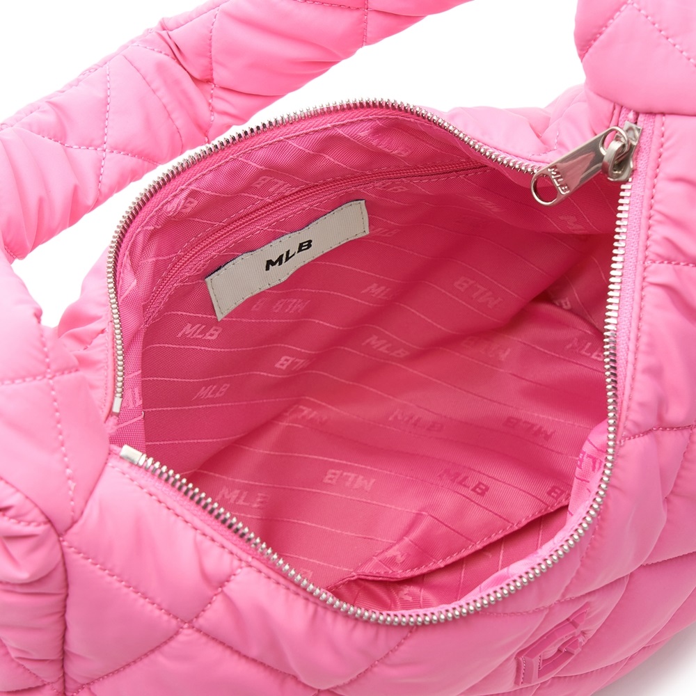 Túi MLB Korea Quilted Hobo Bag Medium Cleveland Guardians Pink