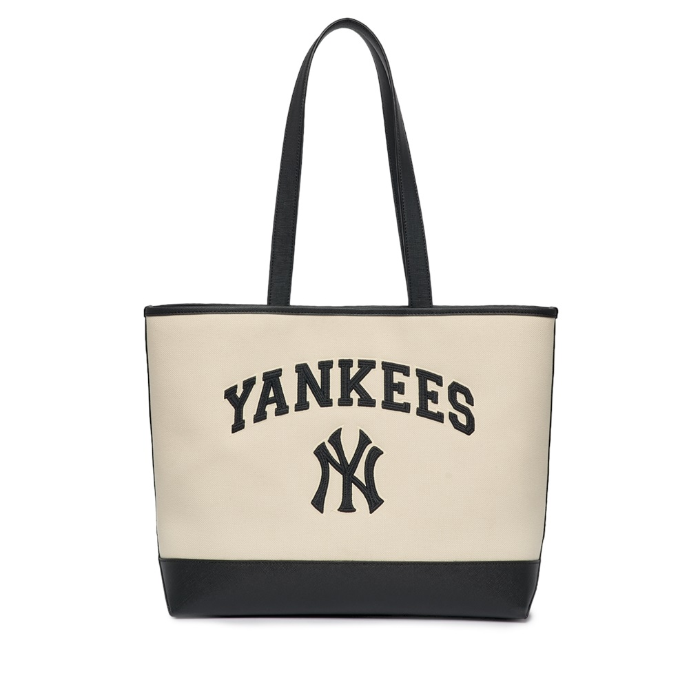 Túi MLB Korea Varsity Canvas Shopper Bag New York Yankees D.Cream