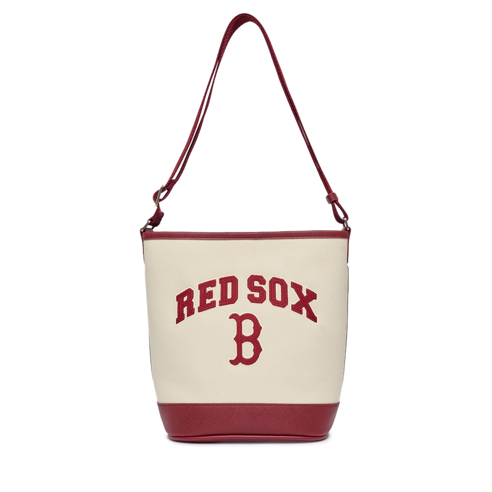 Túi MLB Varsity Basic Canvas Bucket Bag Boston Red Sox D.Cream