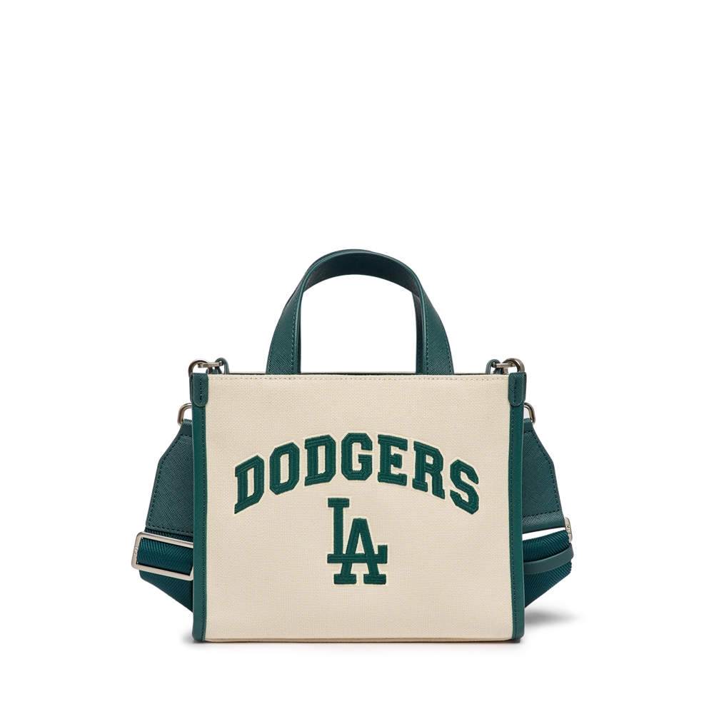 Túi MLB Varsity Basic Canvas Mini Tote Bag LA Dodgers Cream