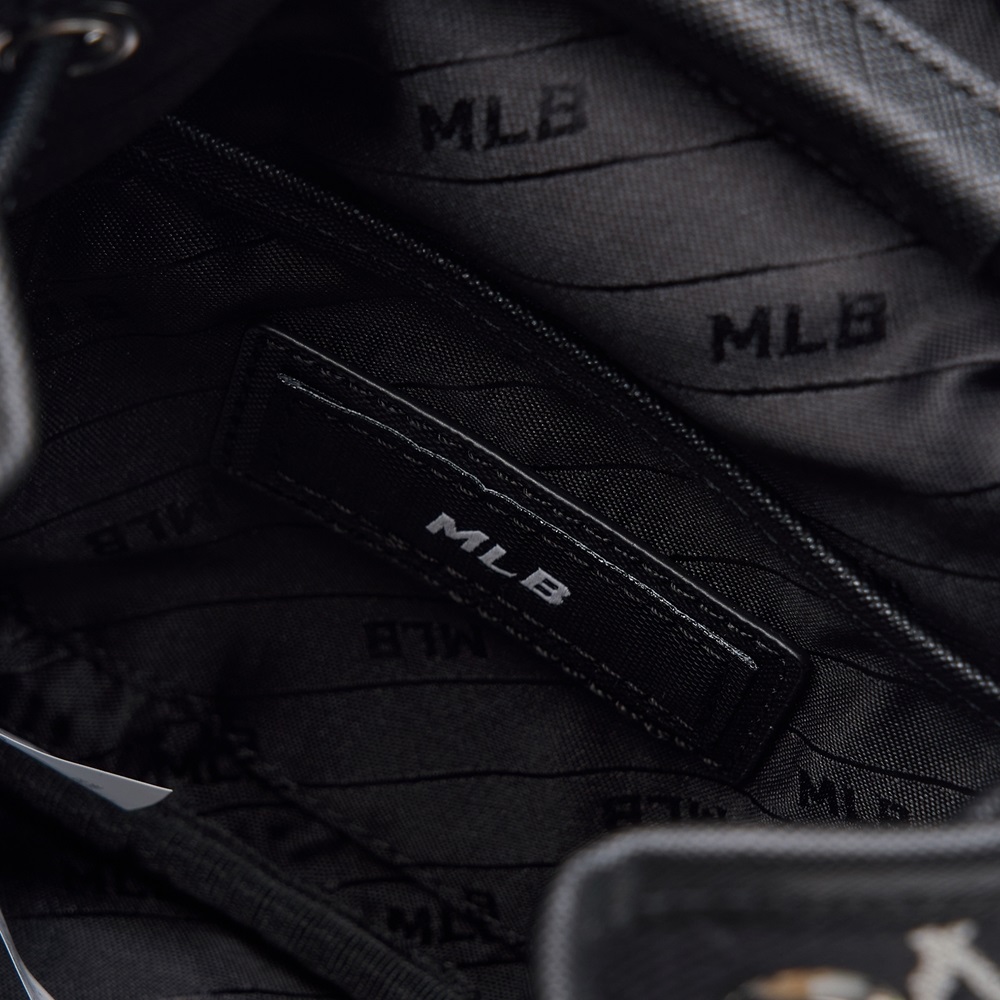 Túi MLB Korea Monogram Jacquard Bucket Bag New York Yankess Black