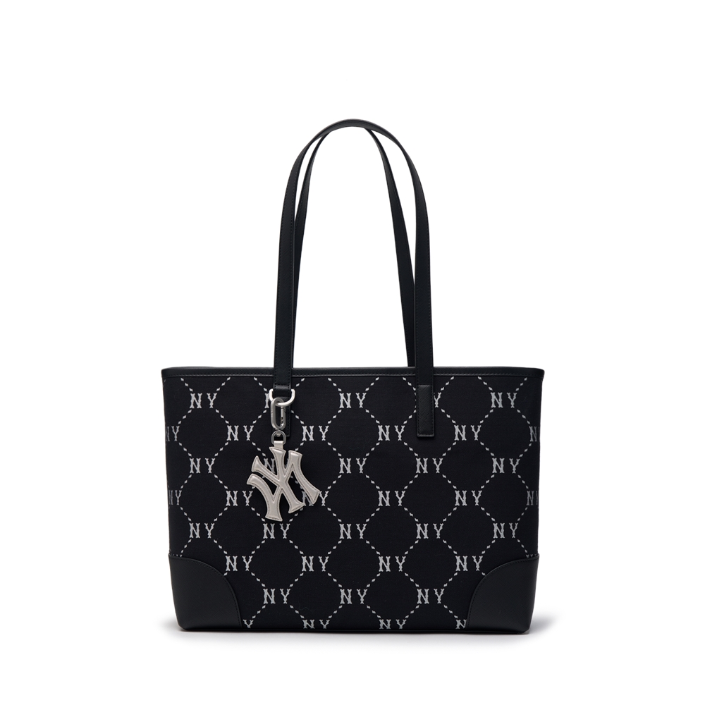 Túi MLB Korea Diamond Monogram Jacquard Tote Bag New York Yankees Black