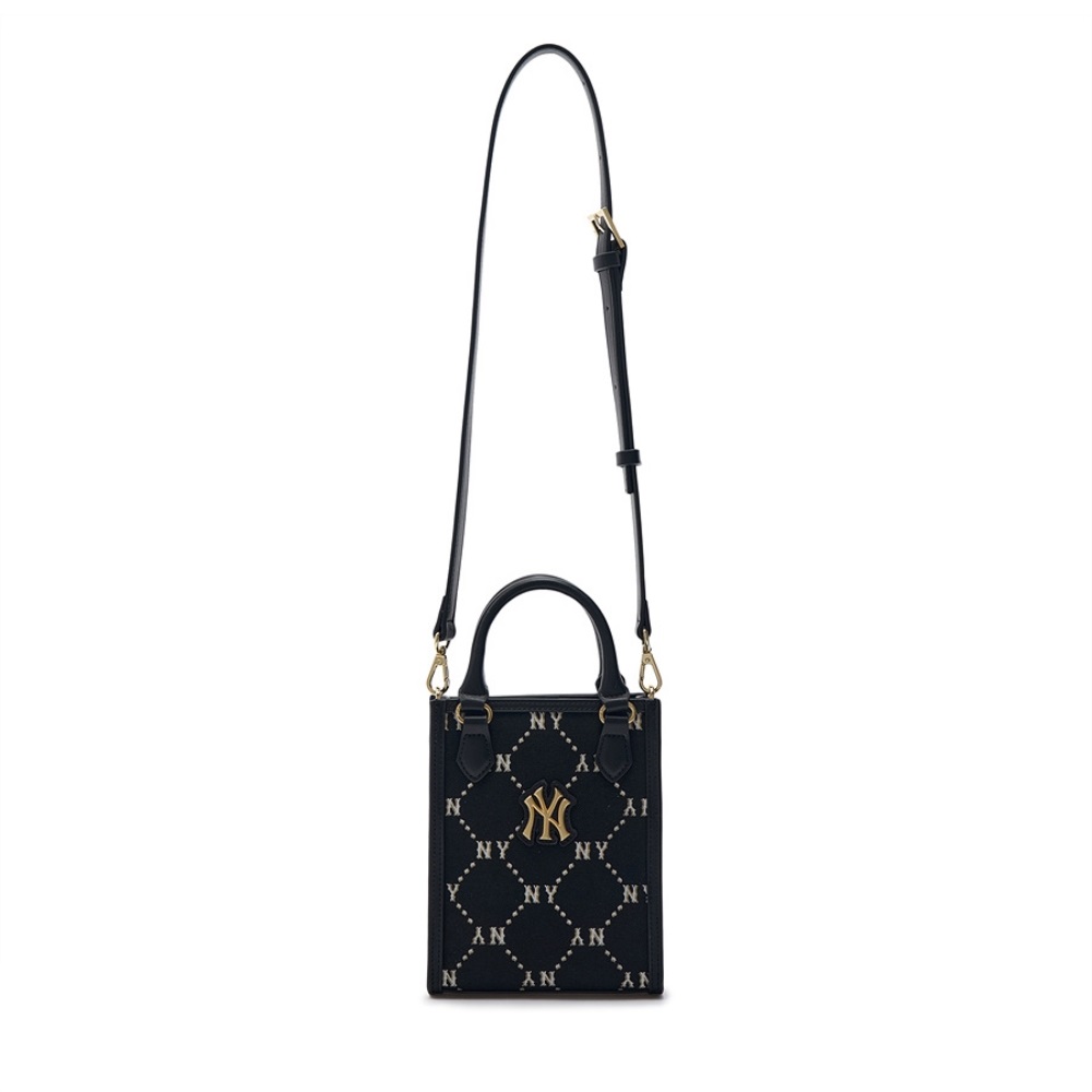 Túi MLB Korea [KIDS] Diamond Monogram Mini Tote Bag New York Yankees Black