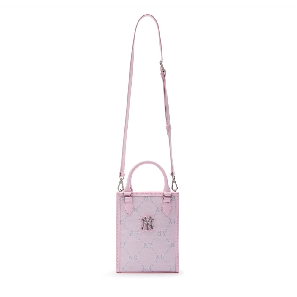 Túi MLB Korea [KIDS] Diamond Monogram Mini Tote Bag New York Yankees Pink