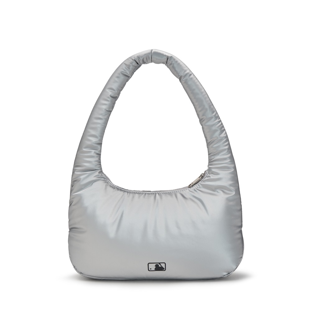 Túi MLB Korea Basic Luxle Leisure Hobo Bag New York Yankees Silver