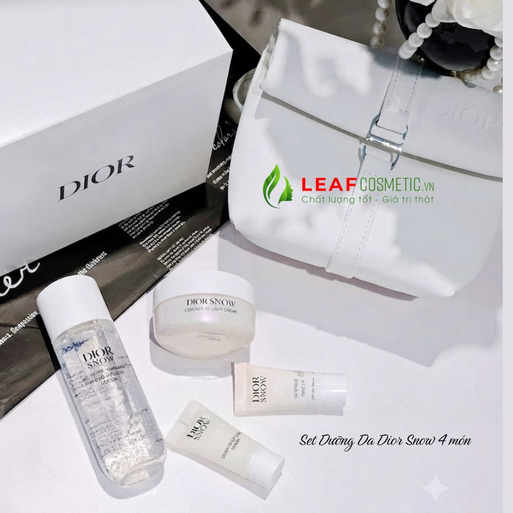 Set Dưỡng Da Dior Snow 4 Món chính hãng kèm túi Dior cao cấp