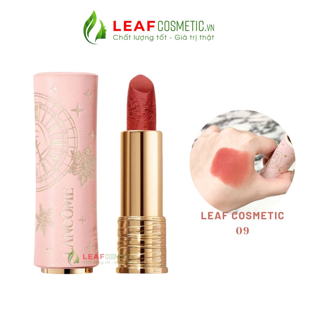 Set quà son Lancôme 09 đầy đủ hộp sản phẩm và túi giấy hãng