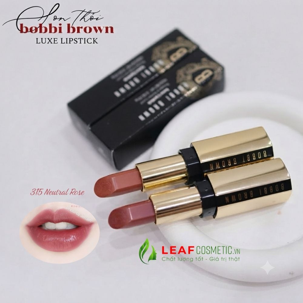 Son Bobbi Brown Luxe Lipstick 315 Neutral Rose màu Hồng Đất chính hãng