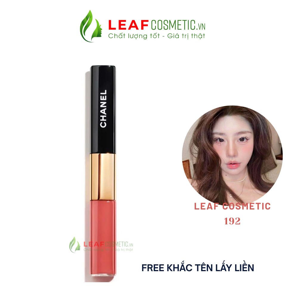 Son CHANEL Le Rouge Duo Ultra Tenue 192 Coral Pink màu hồng san hô