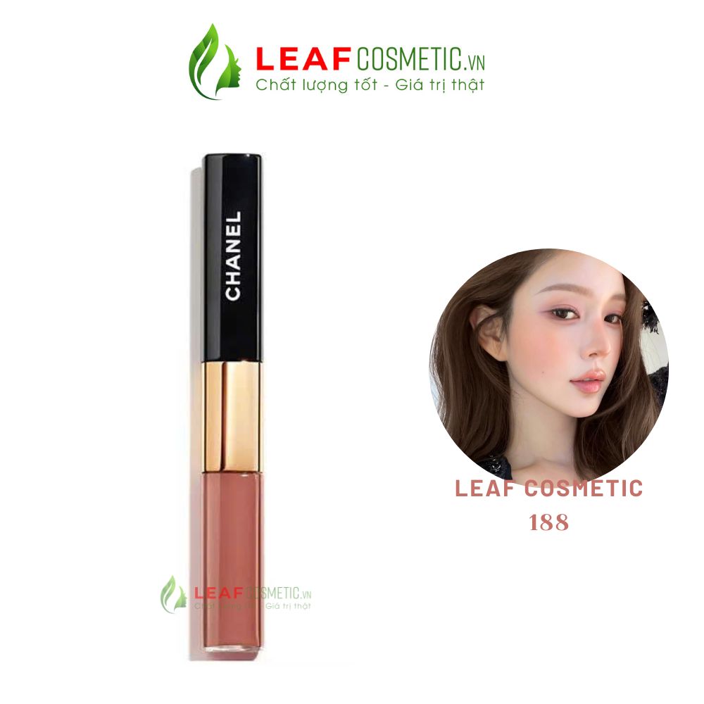 Son Chanel Le Rouge Duo Ultra Tenue 188 Caramel Beige màu cam sữa