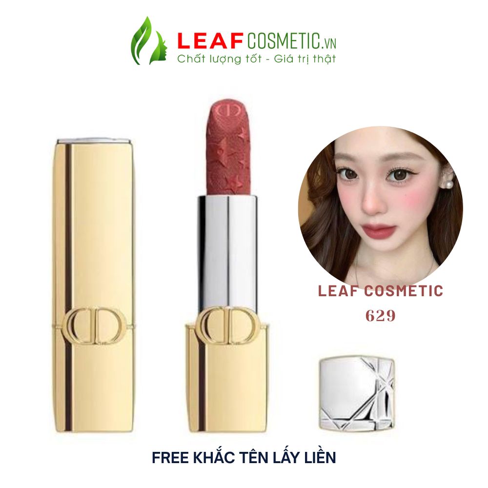 Son Dior Rouge Dior Velvet 629 Parade màu hồng nâu đất
