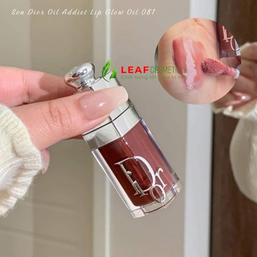 Son Dưỡng Dior Addict Lip Glow Oil 081 Latte Nude Hồng chính hãng