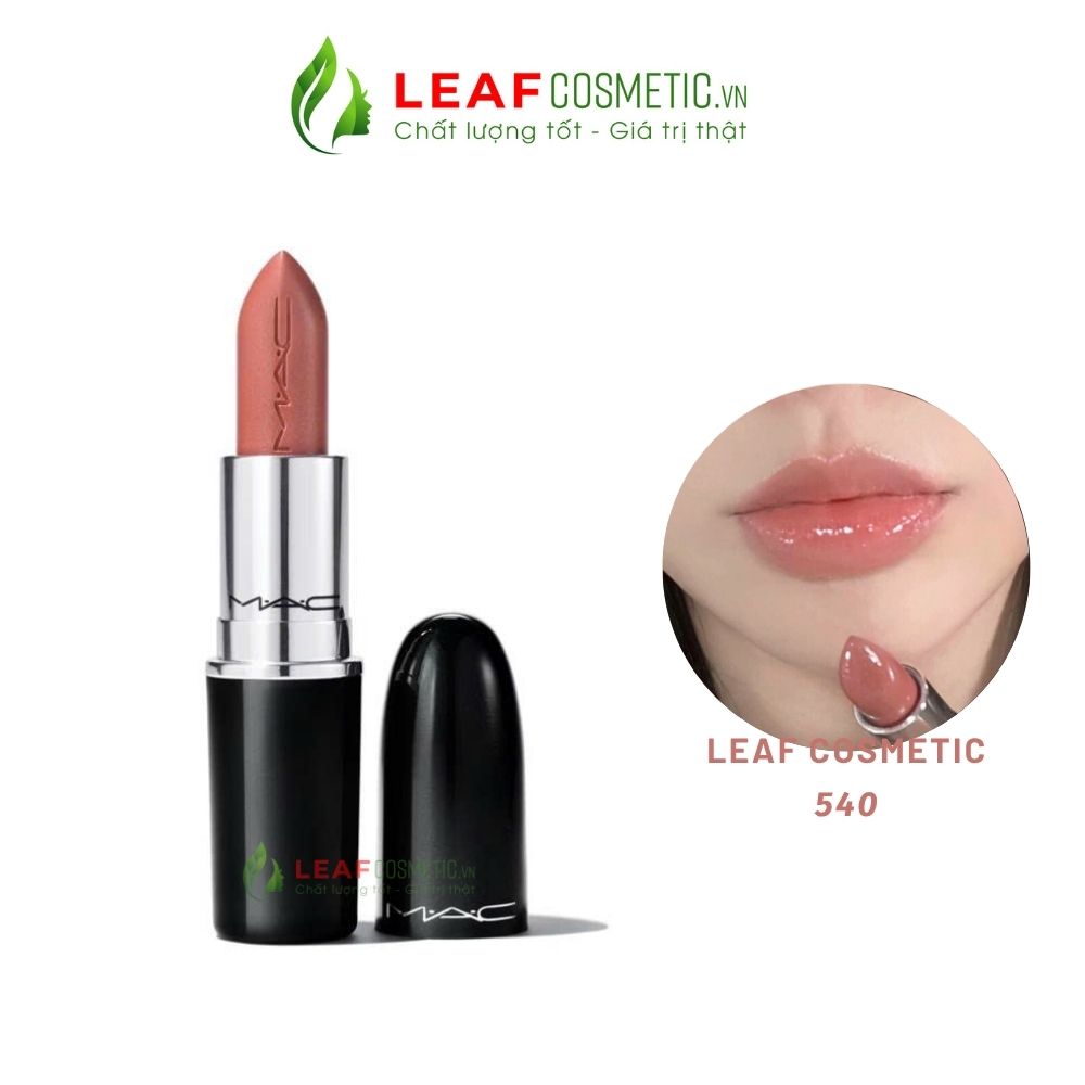 Son MAC Lustreglass 540 Thanks It's MAC hồng nâu nude chính hãng