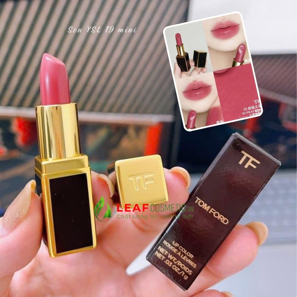 Son Thỏi Tom Ford Lip Color 19 Runway Rose - Hồng Đất (Mini) chính hãng