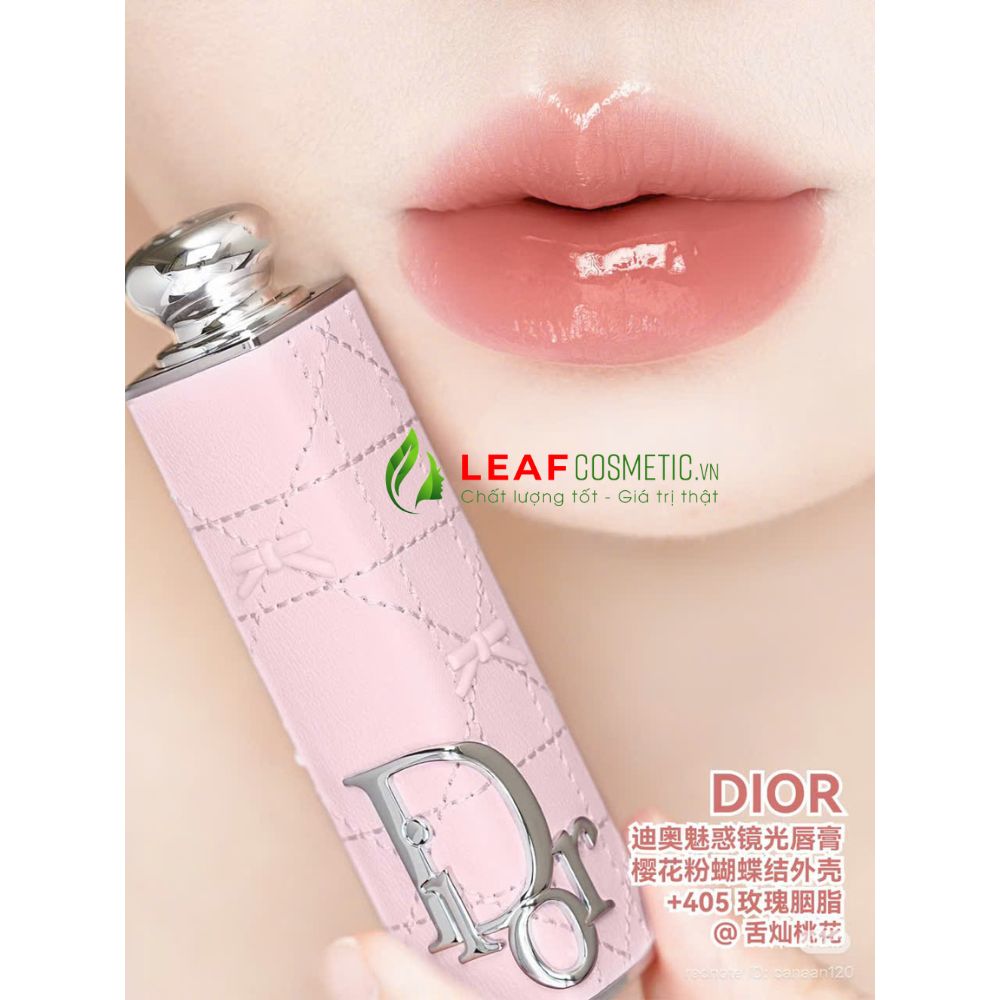 Đôi môi căng mọng hiệu ứng gương soi với son Dior Glass Bạc 405