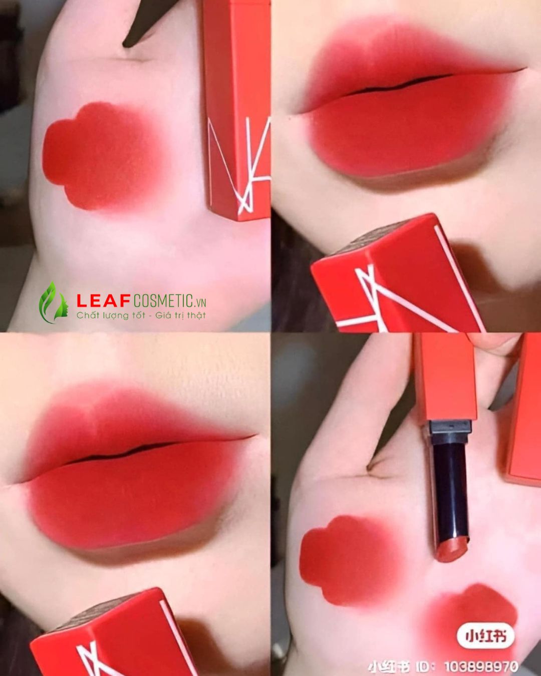 Màu son NARS 130 Feel My Fire màu đỏ cam
