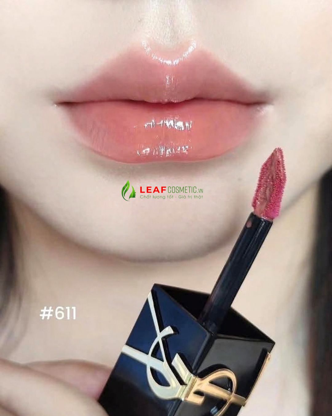Swatch son YSL 611 Mauve Provocation hồng khói pha mauve