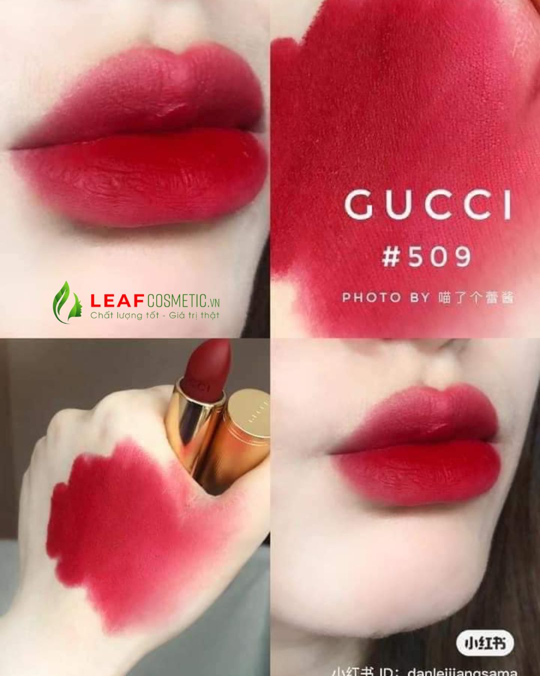 Màu son Janie Scarlet - Màu Đỏ Trầm của Gucci Rouge À Lèvres Mat