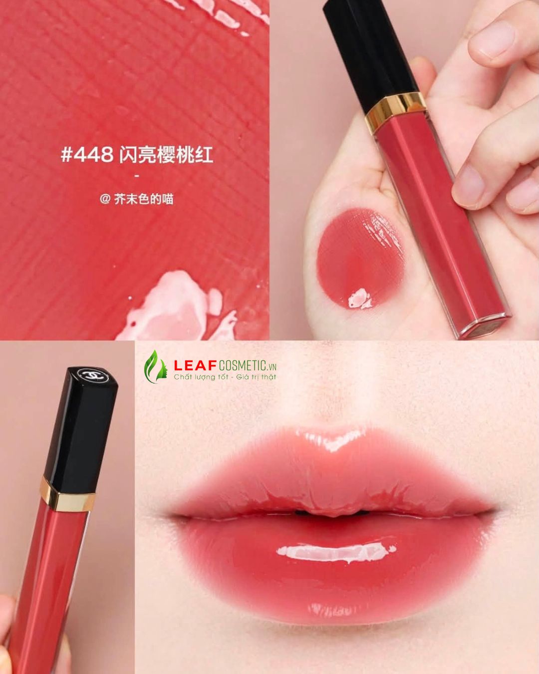Màu Đỏ Siena ánh ngọc trai của Chanel 448 Opulence